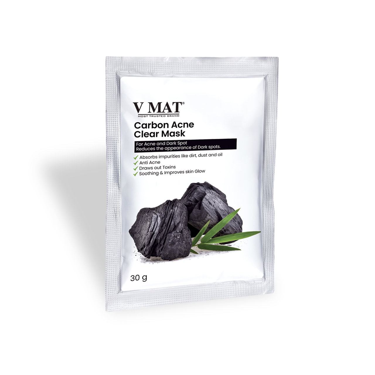 VMAT CARBON ACNE CLEAR MASK 30GM
