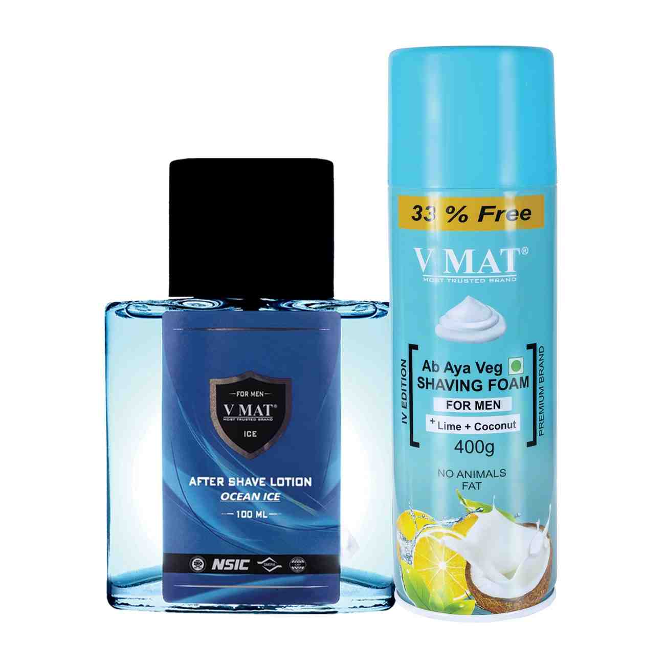 LIME & COCONUT SHAVING FORM+AFTER SHAVE LOTION OCEAN ICE