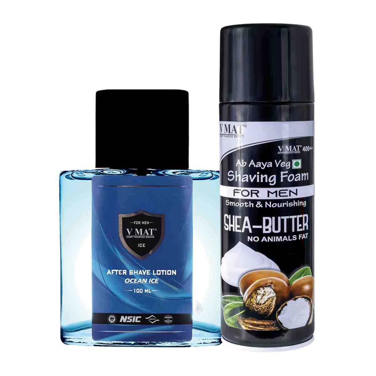 SHEA-BUTTER SHAVING FORM+AFTER SHAVE LOTION OCEAN ICE