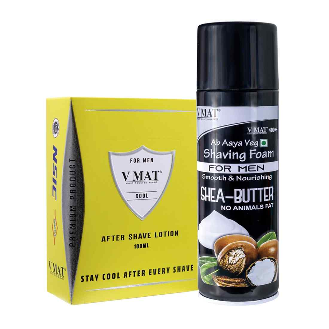 SHEA-BUTTER SHAVING FORM+AFTER SHAVE LOTION